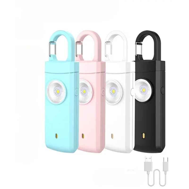 Fixby Safety Light — LED Flashlight + 120dB Alarm Keychain.