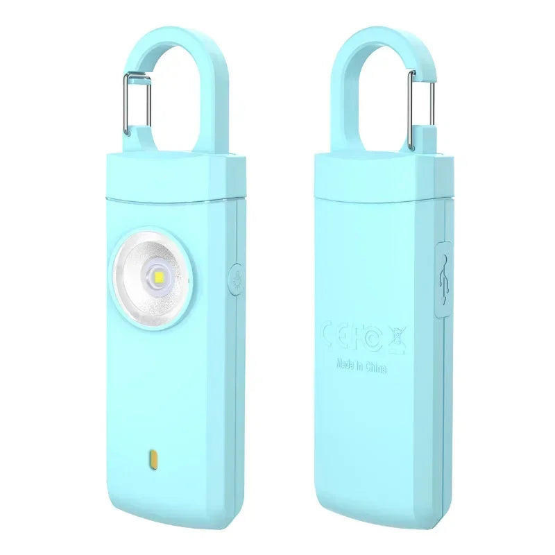 Fixby Safety Light — LED Flashlight + 120dB Alarm Keychain.